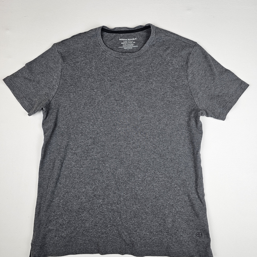 Banana Republic Luxe Touch Performance T-Shirt Men's Size Large Gray